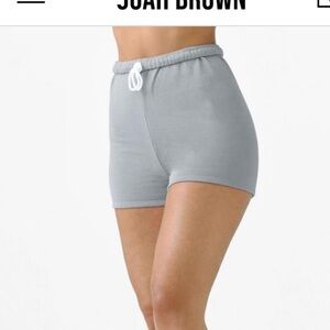JOAH BROWN FITTED SWEAT SHORT (STONE/GREY) size S